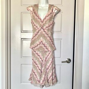 Alfani Pink Fairy Top and Skirt Matching Set